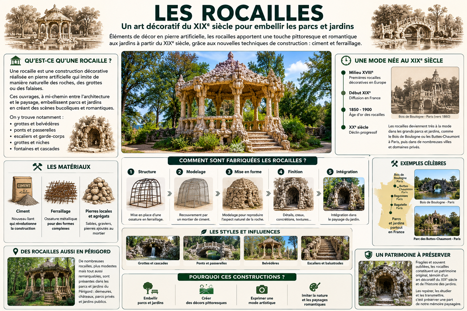 Illustration sur les rocailles
