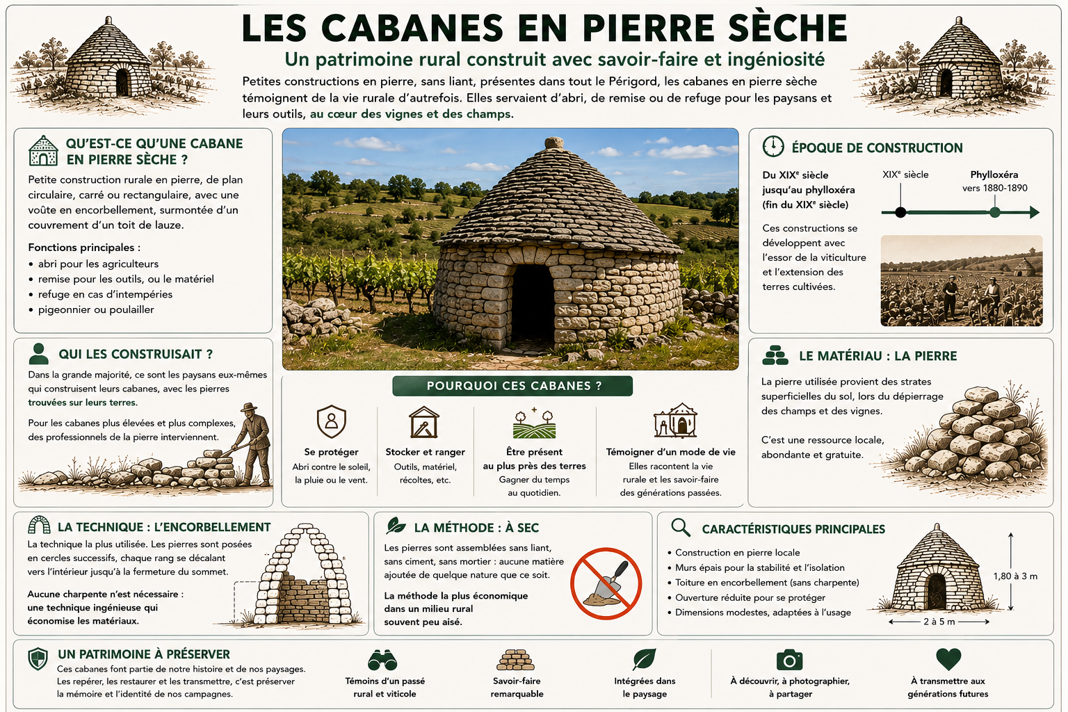 Illustration les cabanes